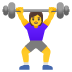 woman lifting weights